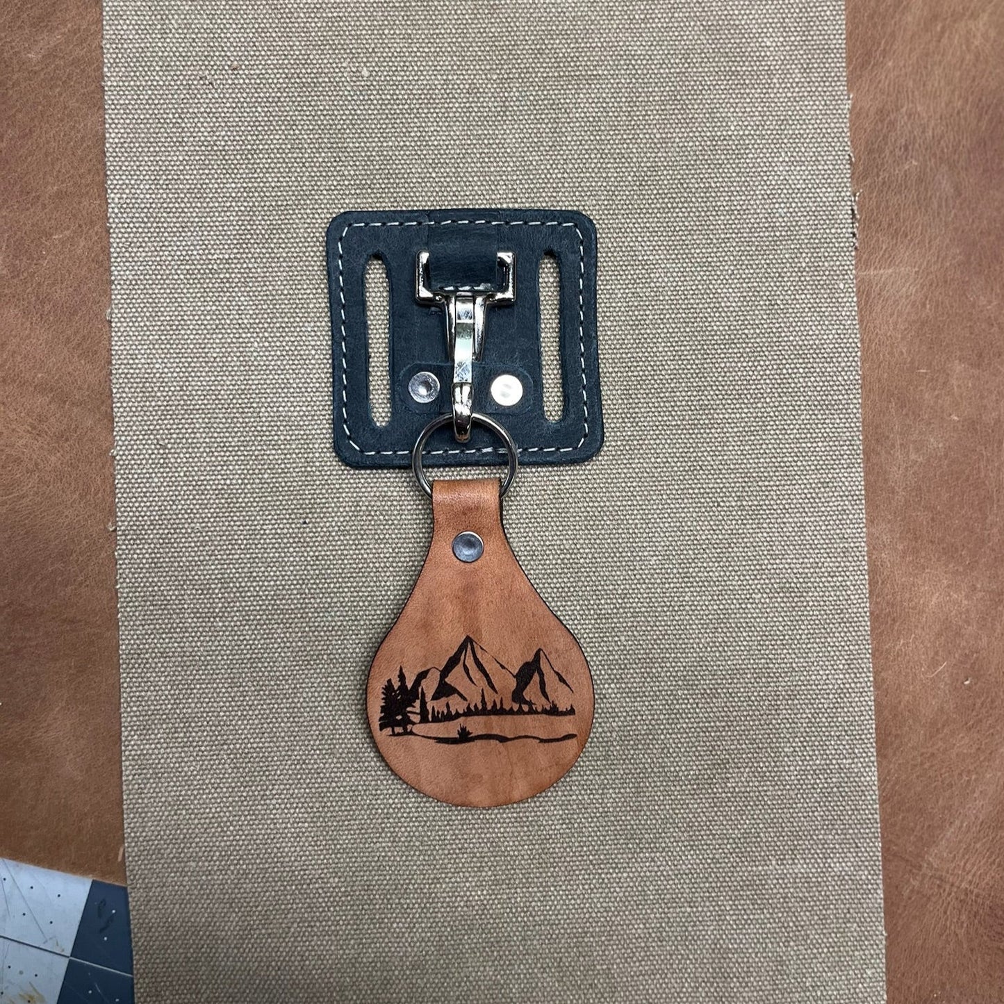 Mountain Range Circular Key Tab